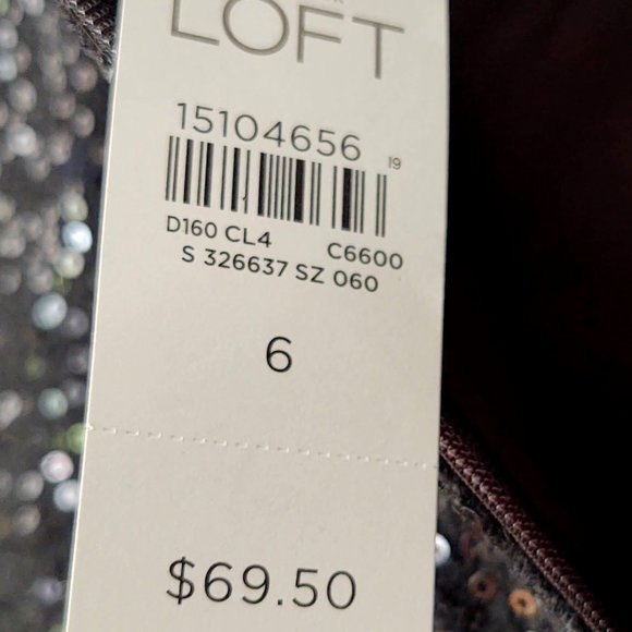 Rayon/wool blend sequined skirt with pockets - Picture 12 of 14